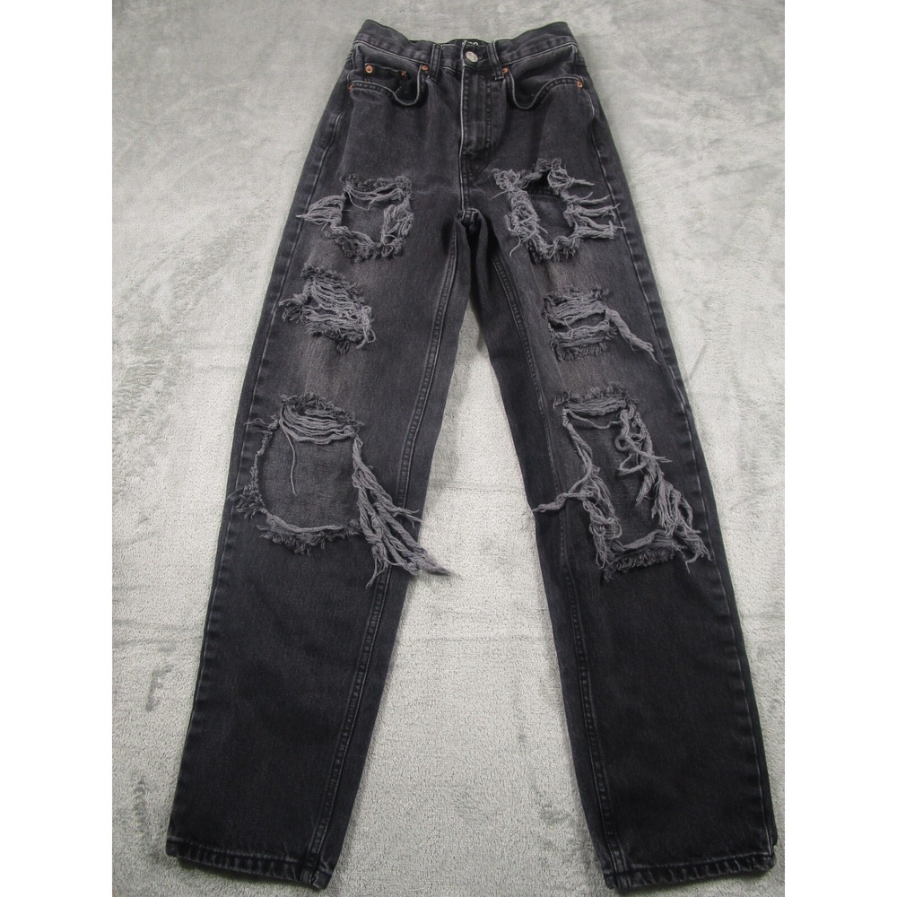 BDG Black Distressed Ankle Jeans